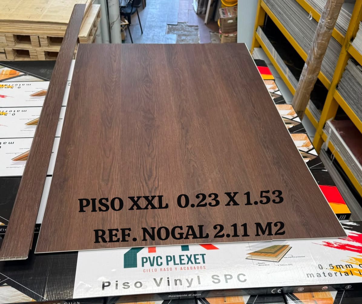 Referencia de piso SPC nogal